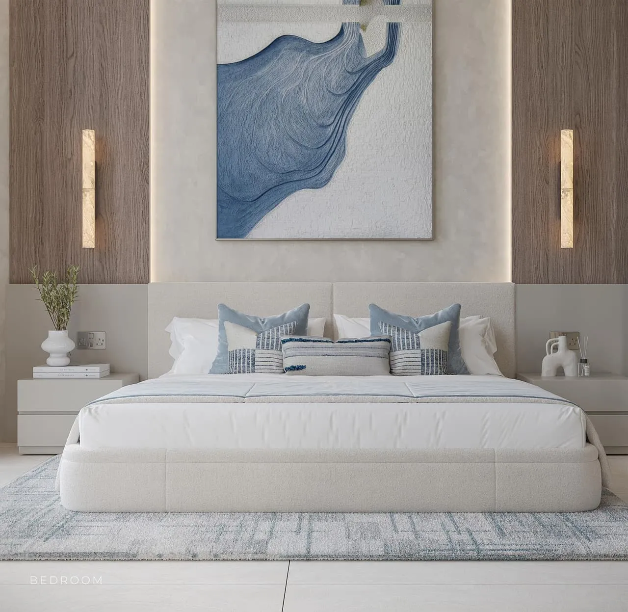 Bedroom suite finishing example at Linea by Holm.